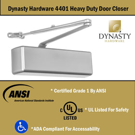 Dynasty Hardware 4401 universal mounting options for easy installation.