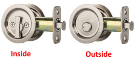 Aged oil rubbed bronze finish complements Dynasty hardware on interior doors.