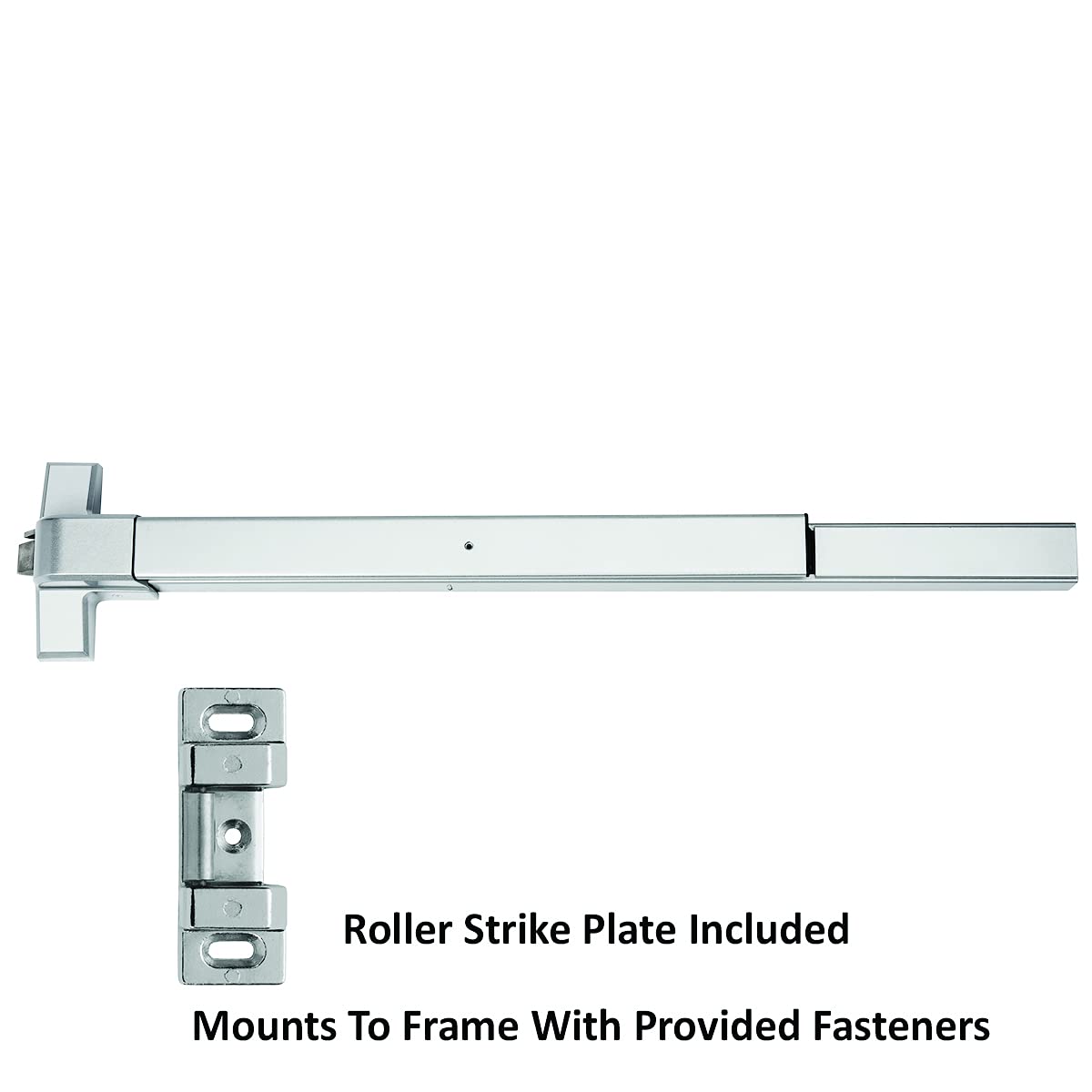 Dynasty Hardware dogging feature enables secure, adjustable door operation.