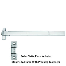 Dynasty Hardware dogging feature enables secure, adjustable door operation.