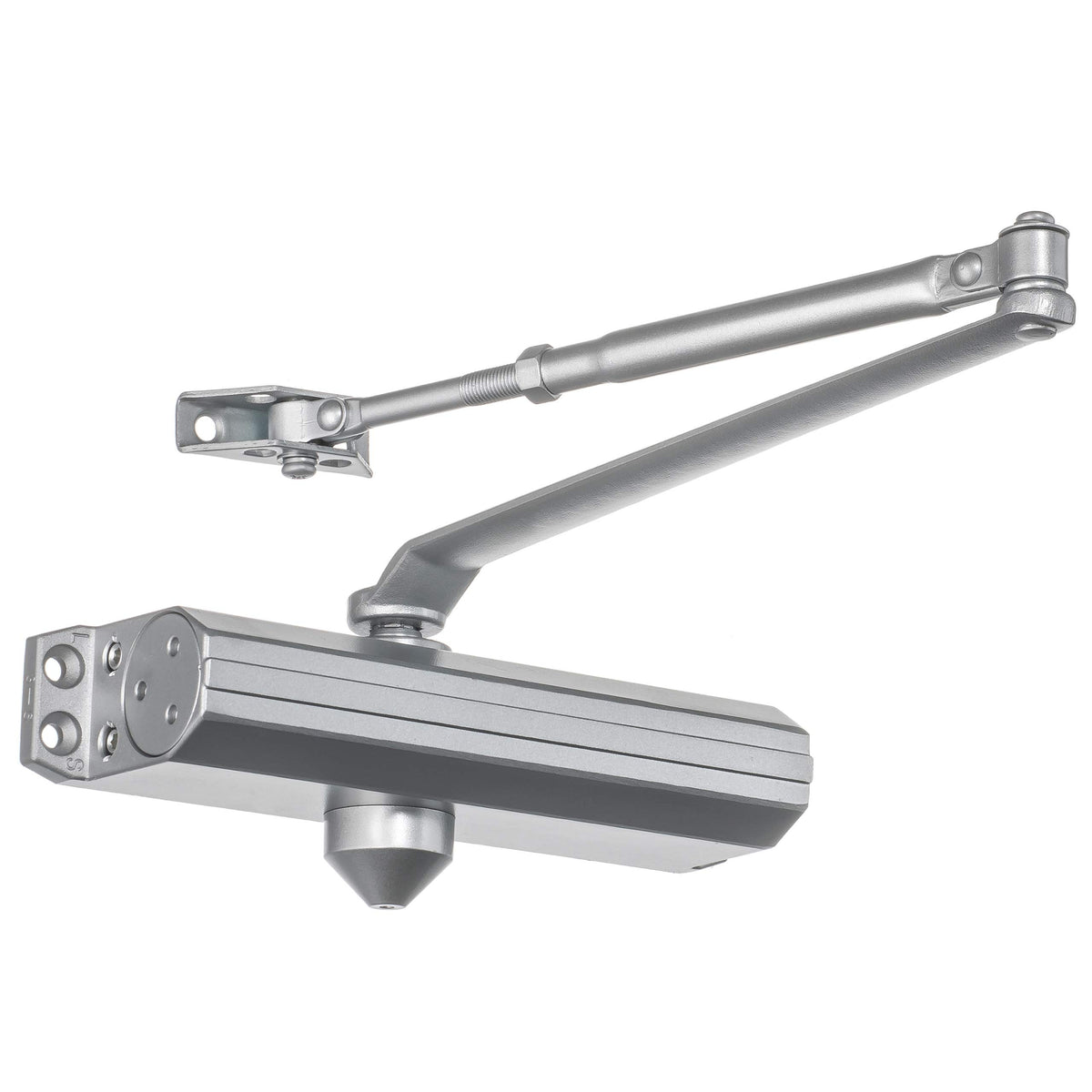 Dynasty Hardware door closer series 1614 body, durable assembly for smooth operation.