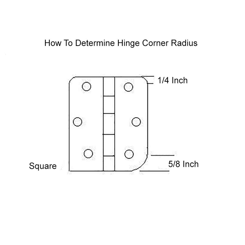 Dynasty Hardware 2-pack hinges for interior or exterior doors.