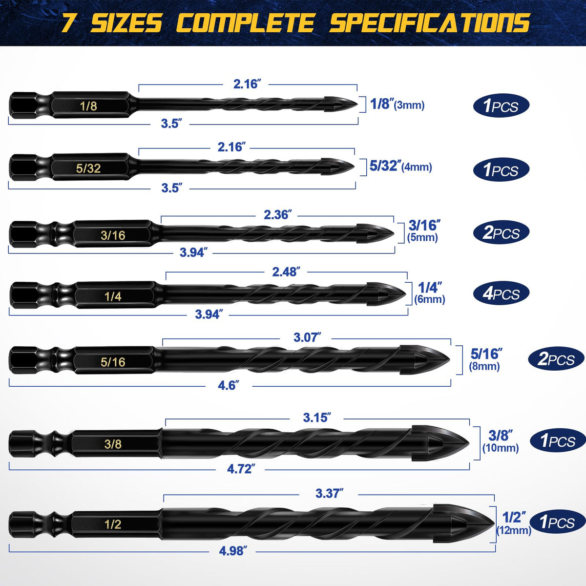 DYRECELVE industrial carbide tip for precise holes