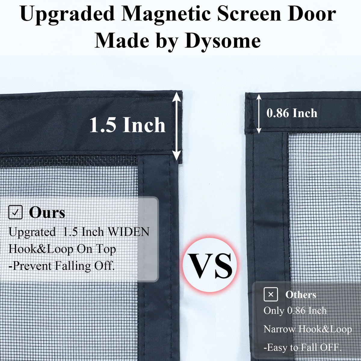 Dysome 38x98 fit for tall doors; ideal for hands-free entry.