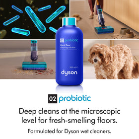 Four power modes of Dyson Clean+Wash Hygiene adapt to spills and stains