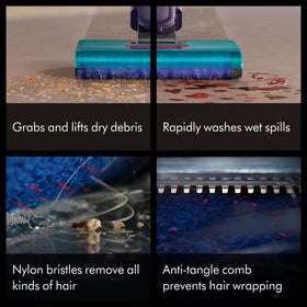 Automatic waste separation keeps dirty water distinct from debris