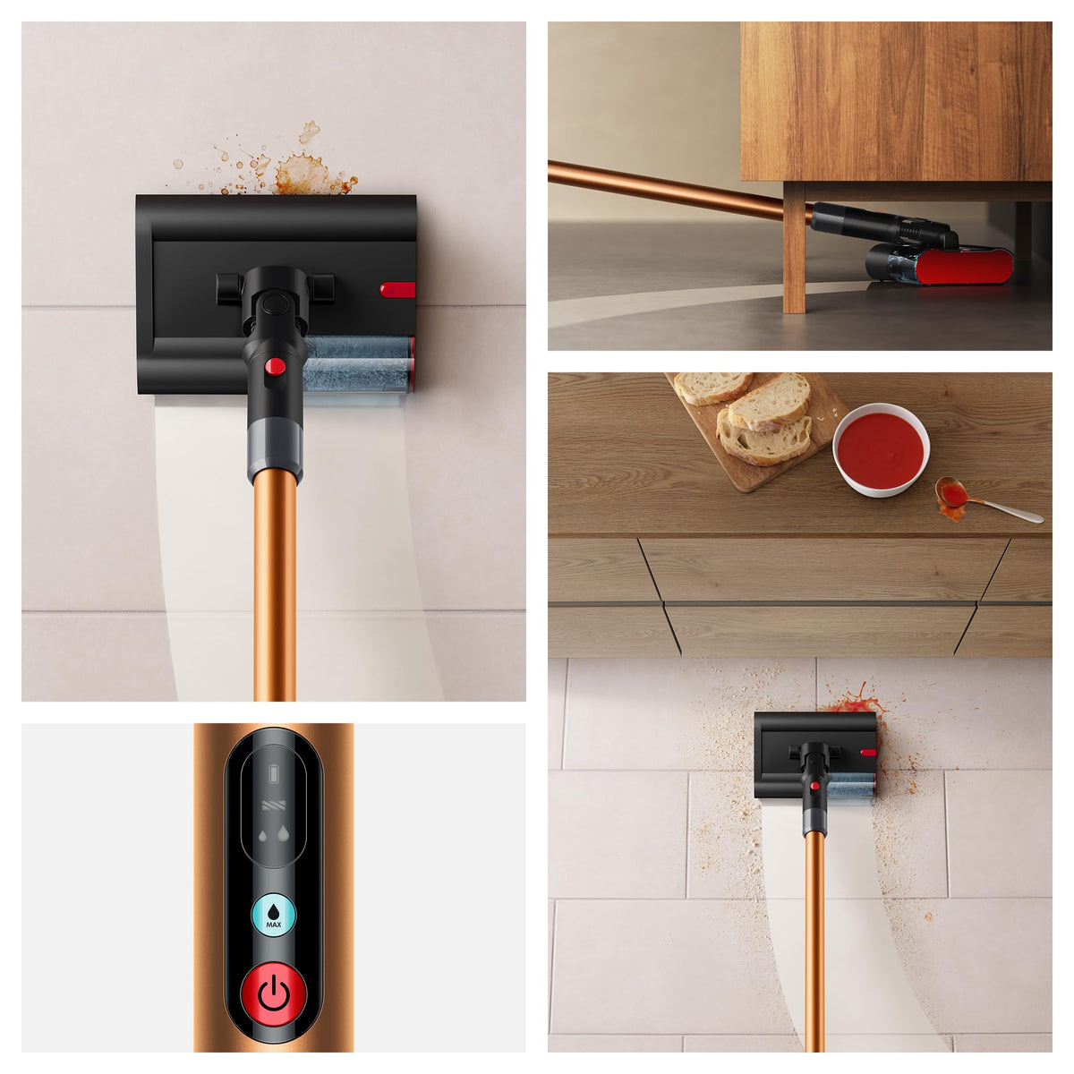 300ml clean water tank on Dyson PencilWash for balanced, extended cleaning