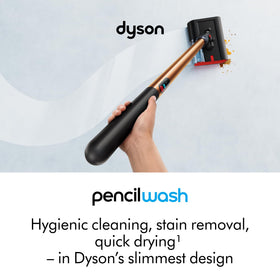 Ultra-slim handle of Dyson PencilWash for easy one-handed maneuver