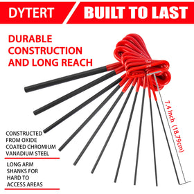 Dytert CR-V tools resist deformation with quenched, heat-treated construction.