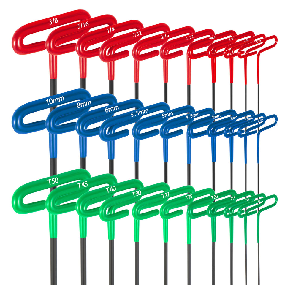 Dytert 30-piece T-handle set with hex and torx wrenches for precise DIY assembly.