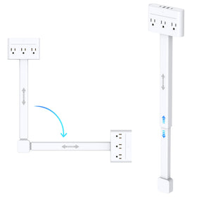 DYZYCLICAL Outlet Extender 360° swivel behind furniture for easy reach