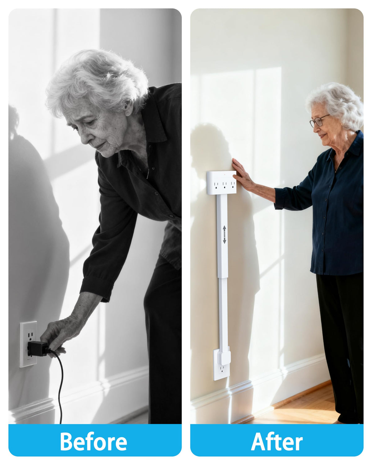 DYZYCLICAL ideal behind couches or desks for convenient charging.