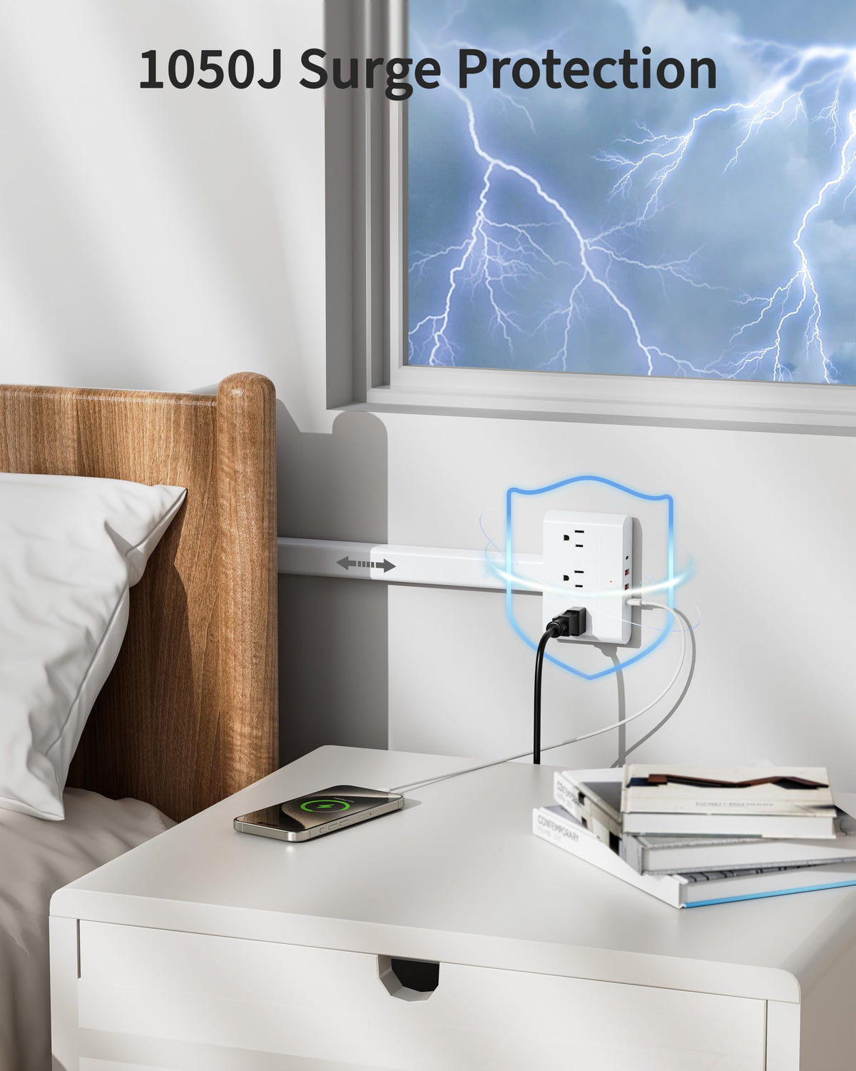 DYZYCLICAL retractable design keeps cords tidy and within reach.