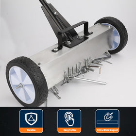 E BAVITE easy release latch enables quick debris release and emptying.