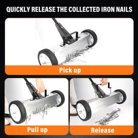 E BAVITE upgraded 7 inch wheels roll smoothly over uneven ground.