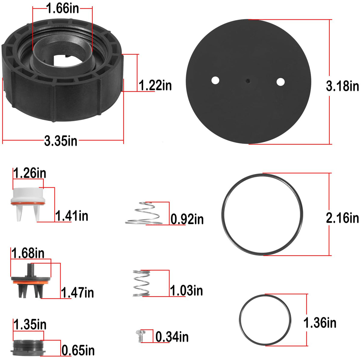E-cowlboy complete backflow repair kit for thorough maintenance.