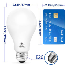 E ENERGETIC LIGHTING 150W bulb pack shot shows two-pack convenience.