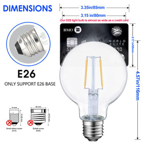 E Energetic Lighting 40W-equivalent LED globe bulb with G25 form factor and E26 base