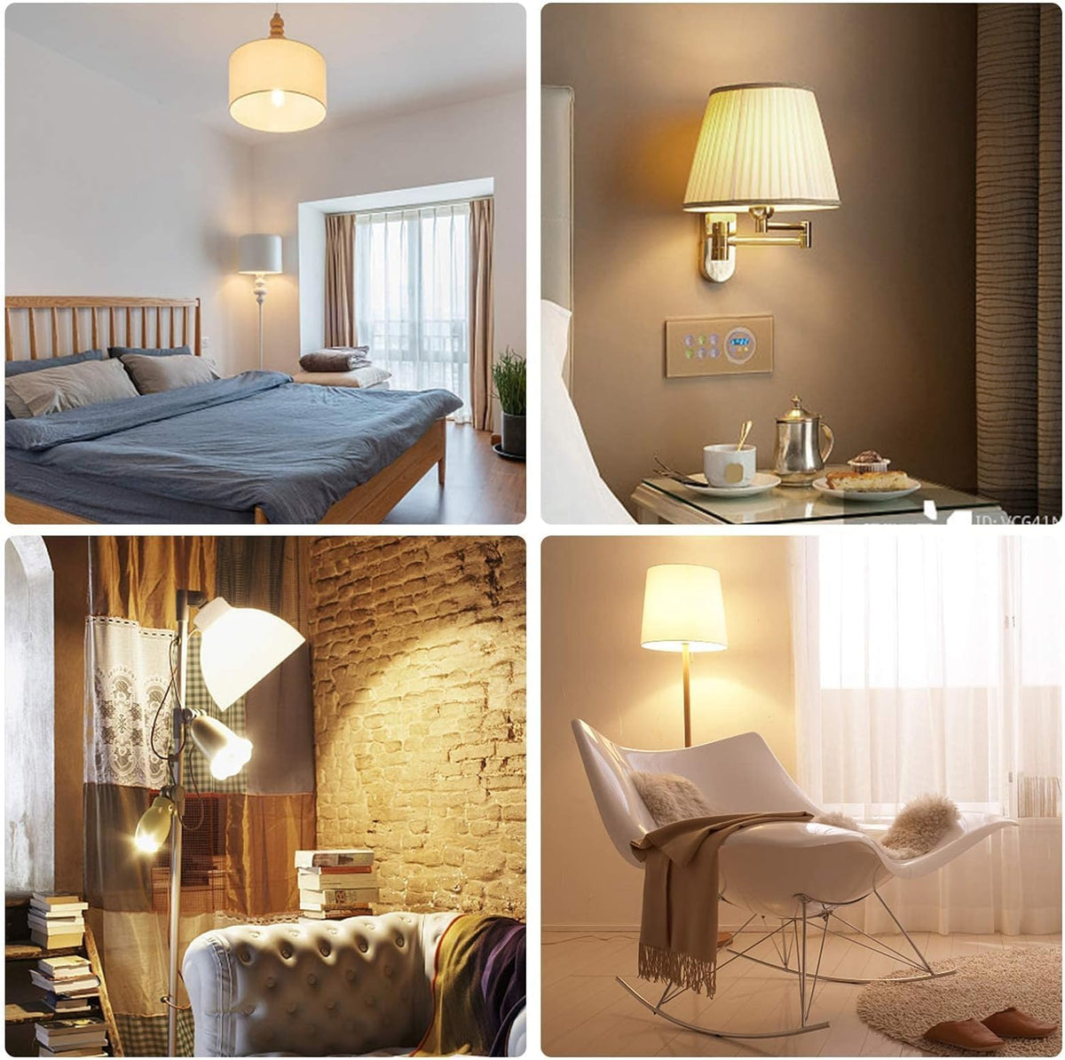 A21 LED bulb installed in a lamp in a living room by E ENERGETIC LIGHTING