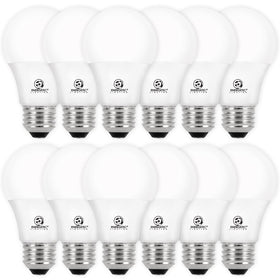 E Energetic Lighting dimmable bulb showing 60W-equivalent brightness for adaptable lighting.
