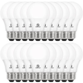 E Energetic Lighting dimmable LED bulb shown in daylight 5000K for vibrant task lighting.