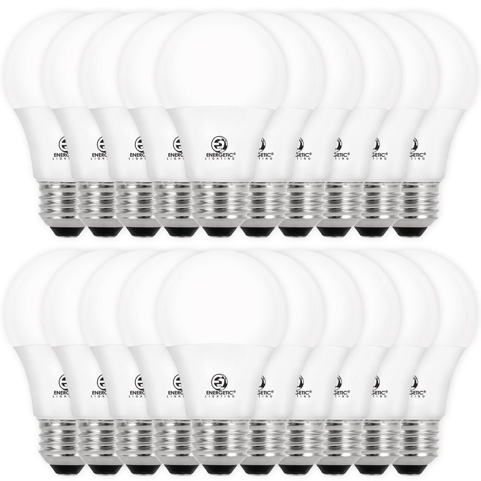E Energetic Lighting dimmable LED bulbs 20-pack for energy-efficient lighting in homes