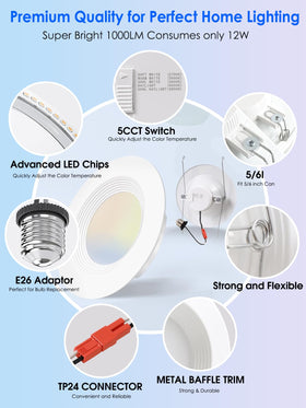 E Energetic Lighting E26 base enables easy DIY installation