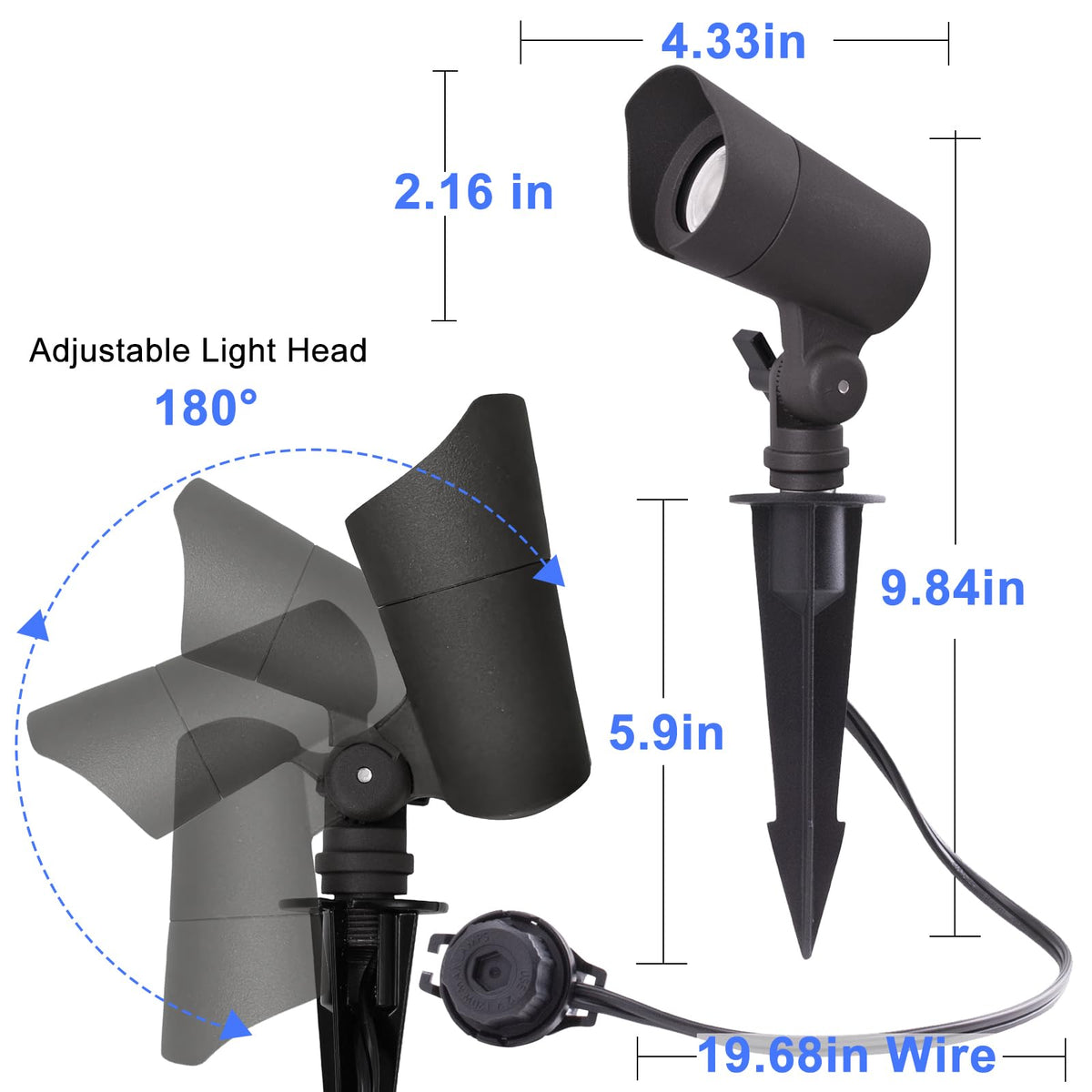 E Energetic Lighting two pack ideal for versatile yard lighting