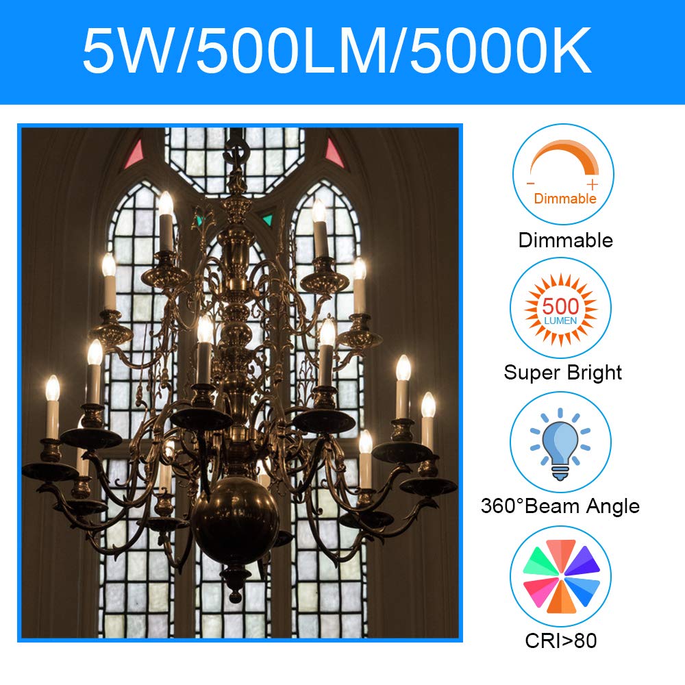 E Energetic Lighting daylight 5000K bulb for bright kitchen or dining