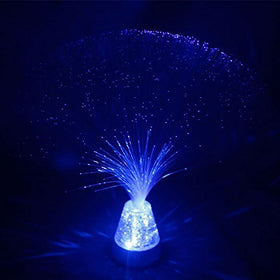 Compact 33 cm fiber-optic lamp fits desks and shelves.