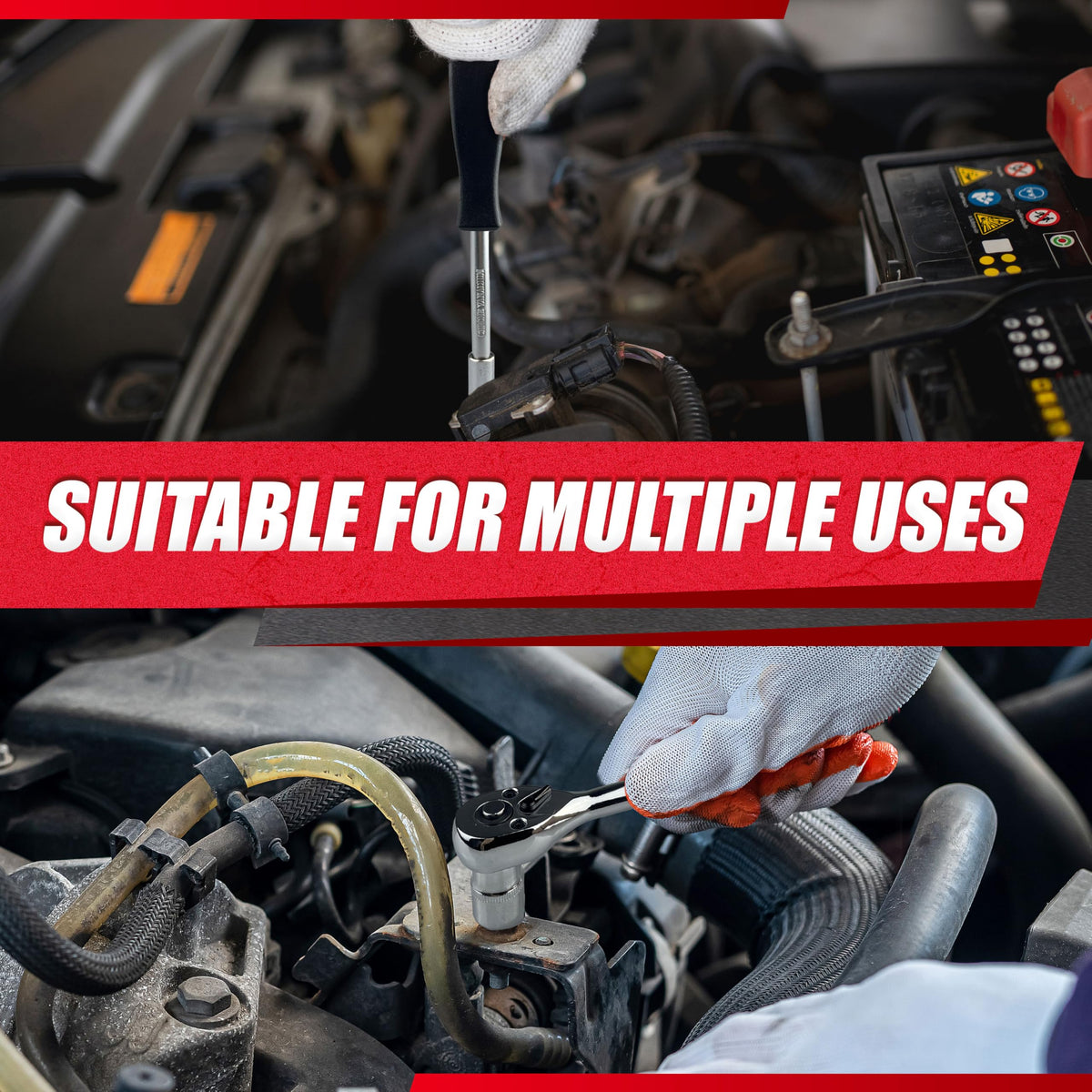 EACELIY drive quick-release ratchet 8-inch speeds setup