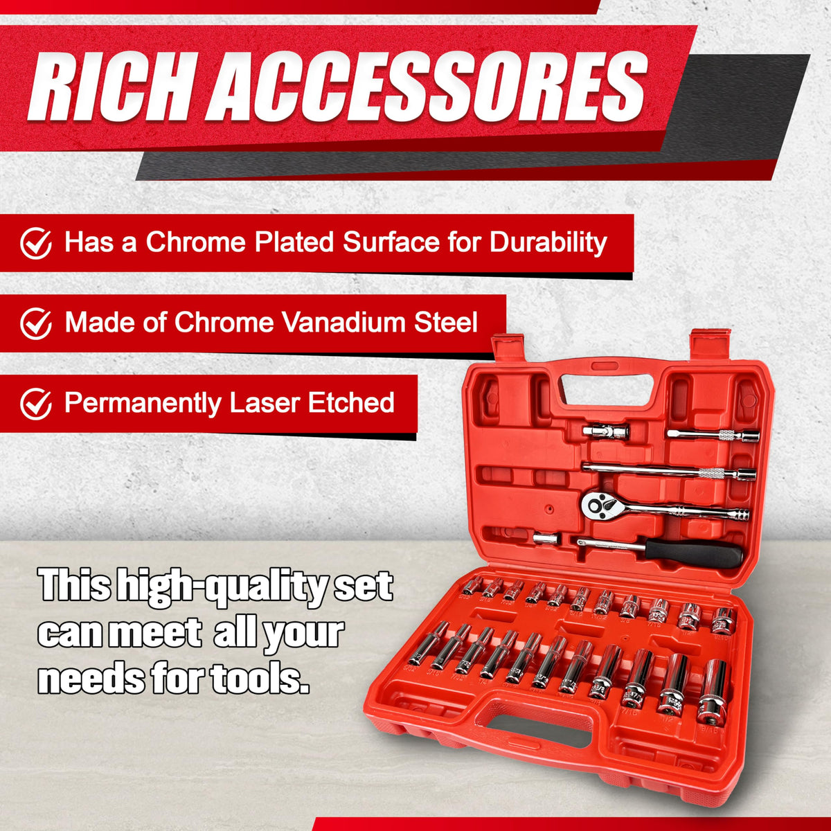 EACELIY extension bar 3-inch extends reach for hard-to-access fasteners