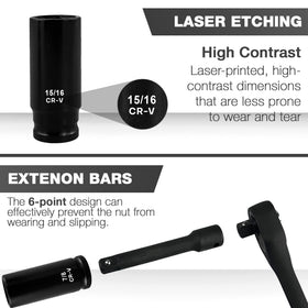 EACELIY high-contrast laser-etched markings stay legible in dim light.