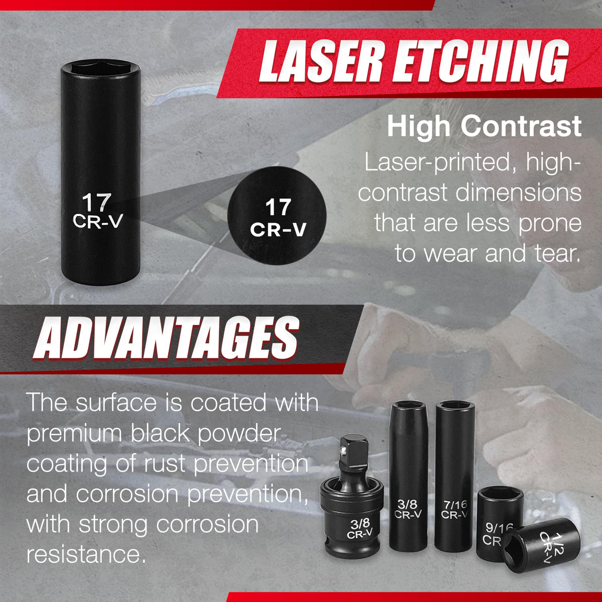 EACELIY extension bars expand reach for difficult fasteners