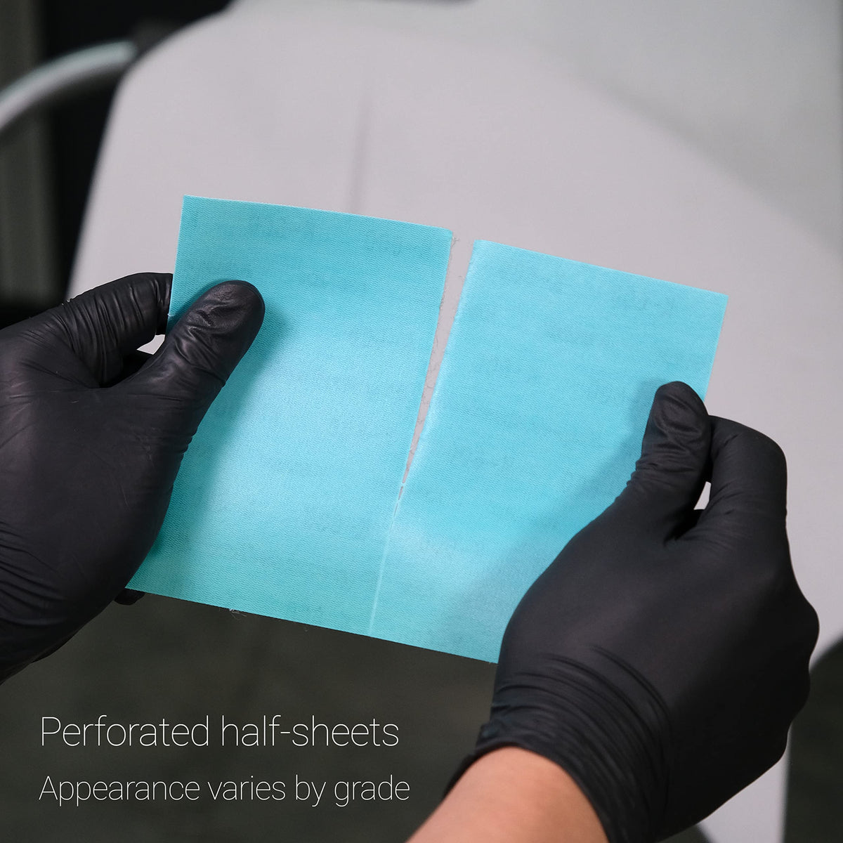 Eagle Abrasives Super Assilex K1000 close-up illustrating shallow scratches.