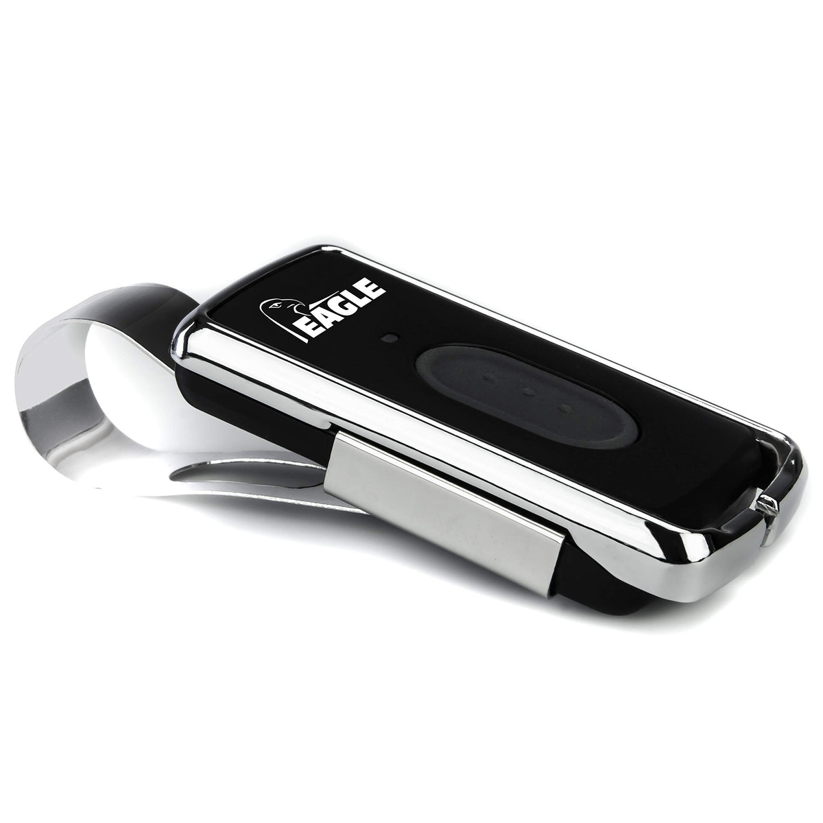 Eagle Chrome EG642 remote shown from the front with compact visor design