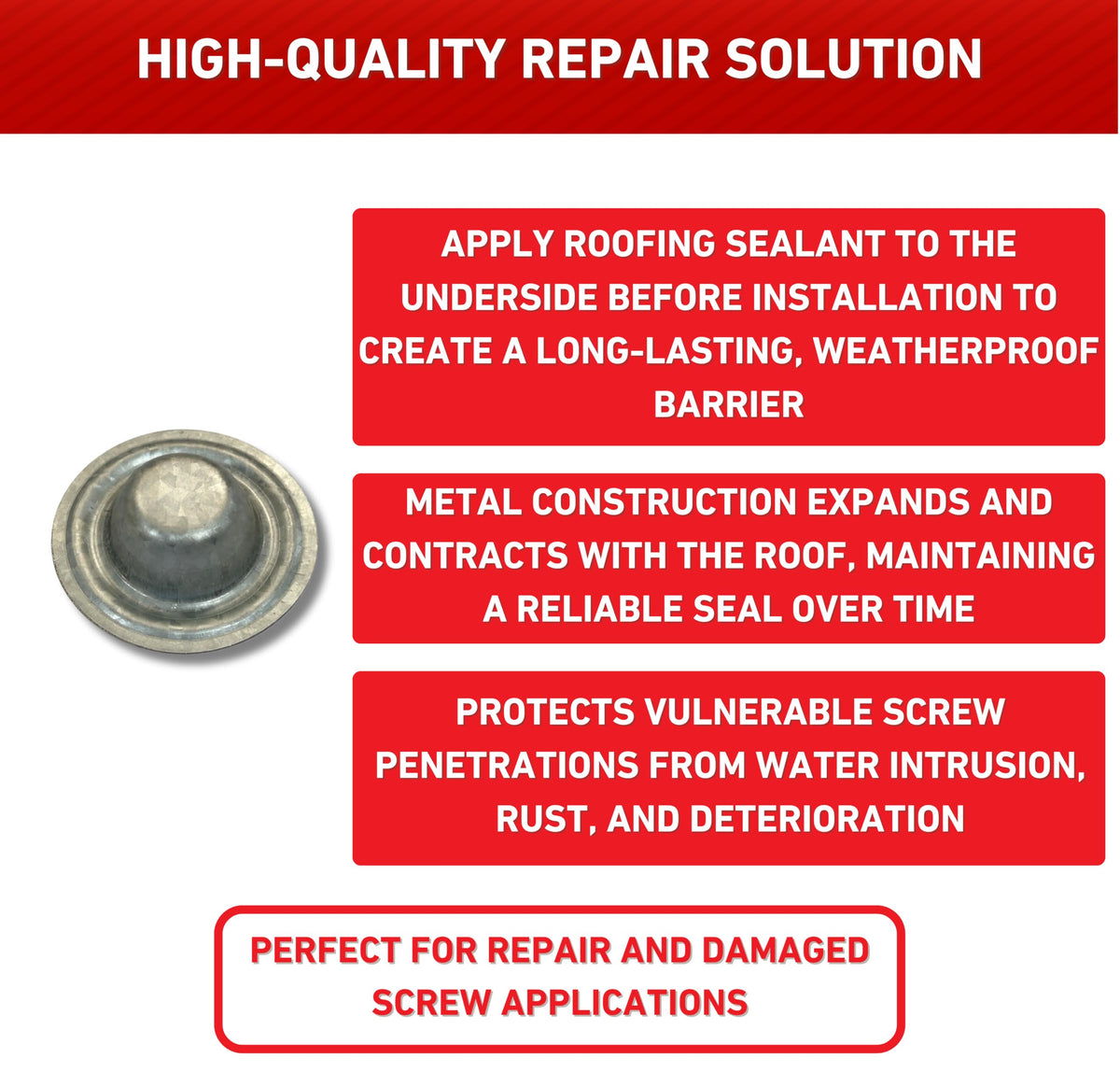 EAGLE 1 compatible with standard metal roofing screws