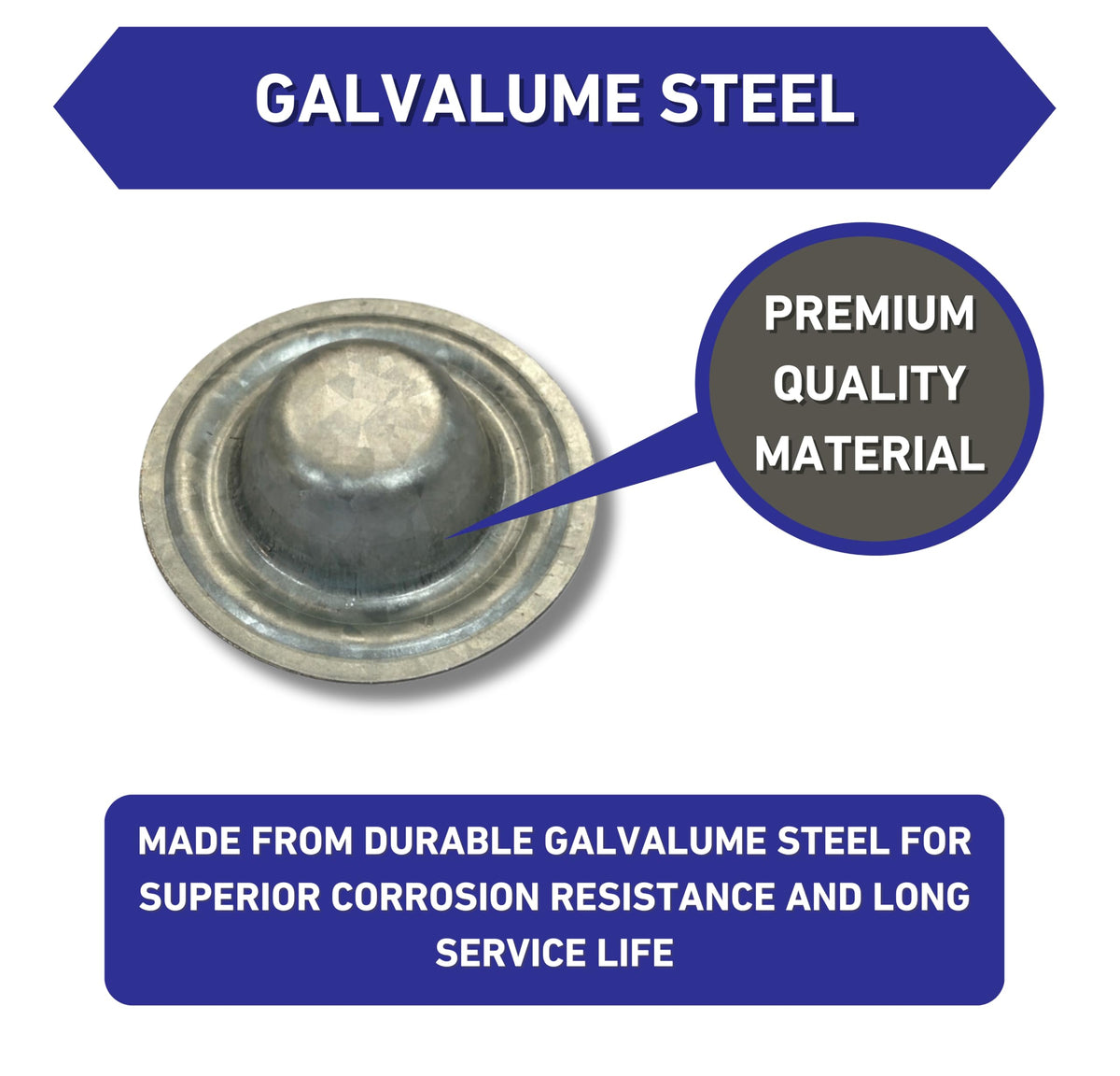 EAGLE 1 Galvalume finish reduces rust and extends life