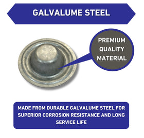 EAGLE 1 Galvalume finish reduces rust and extends life