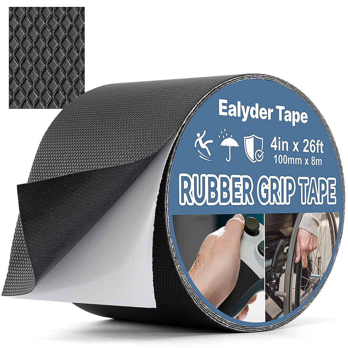 Ealyder Tape shows diamond-textured grip surface for secure handling