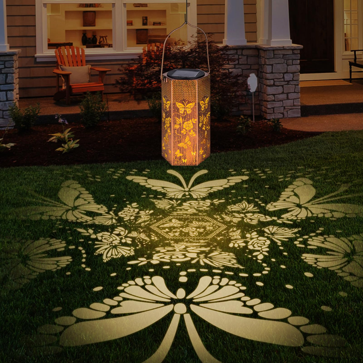 Eandisom hanging solar lanterns brighten trees with weatherproof charm
