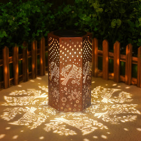 Eandisom Mothers Day cardinal solar lantern glows softly in the garden