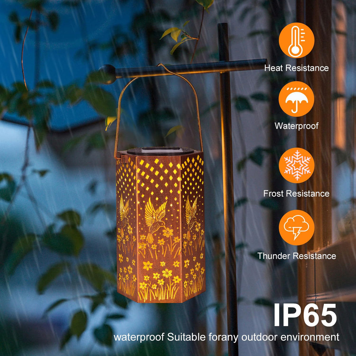 Eandisom solar panel detail powers reliable outdoor lighting