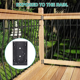 Eapele 2x6 rail install demonstrates versatile post compatibility for decks.