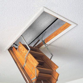 Eapele attic stair tent helps reduce energy waste while keeping living spaces comfortable