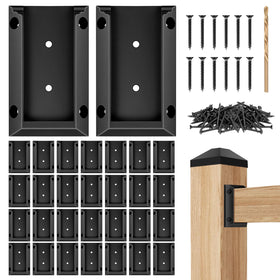 Eapele deck railing bracket connector for quick, sturdy outdoor installations.