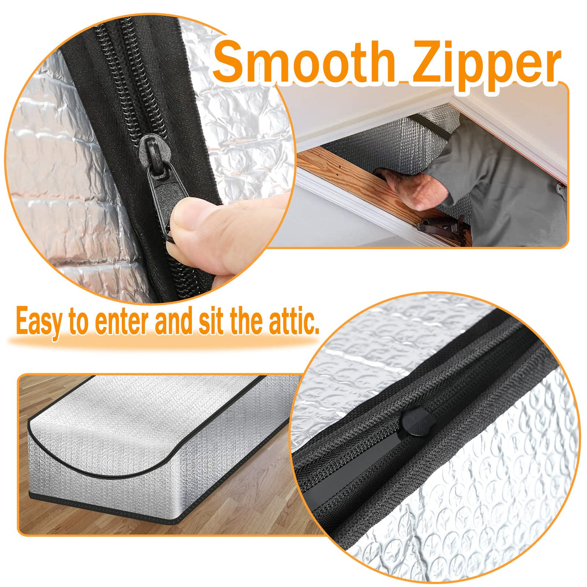 Eapele attic tent installs quickly with staples for a snug fit