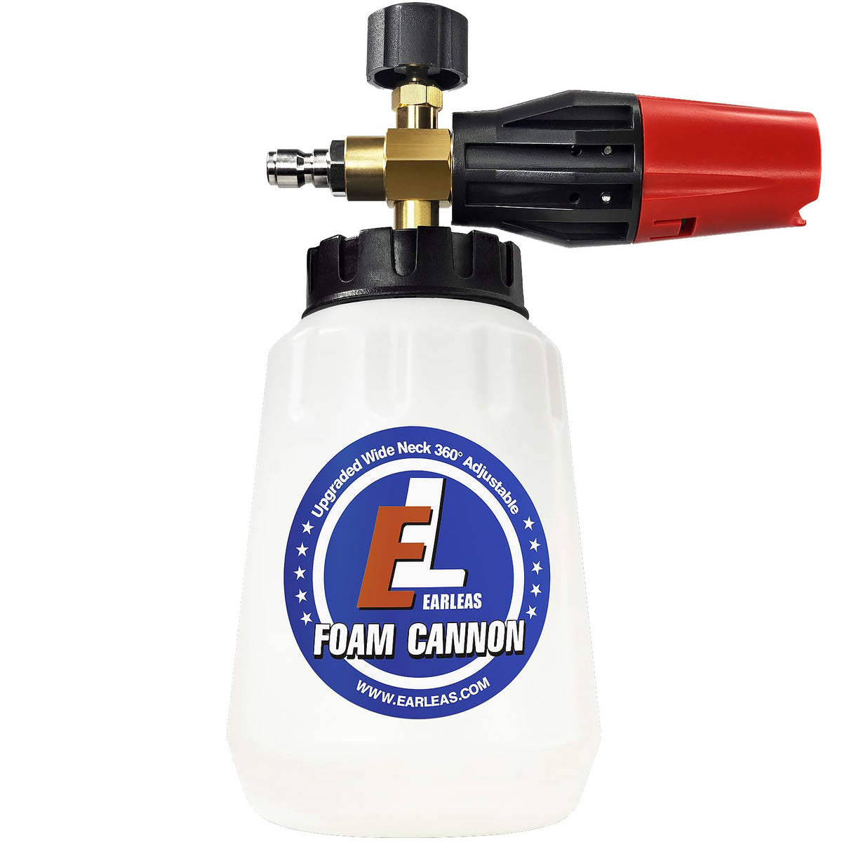 EARLEAS foam cannon used on exterior surfaces delivering rich foam coverage.
