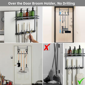 EARLESS BEAR compact, door-mounted organizer for cleaning tools