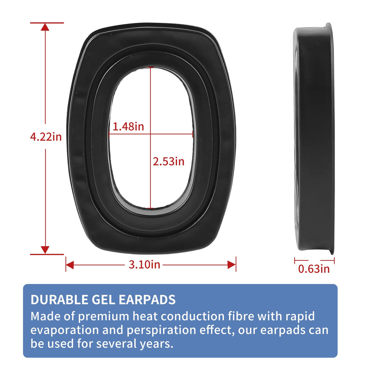 Earrock gel ear seals for HL Impact Pro offer enhanced comfort during long wear.
